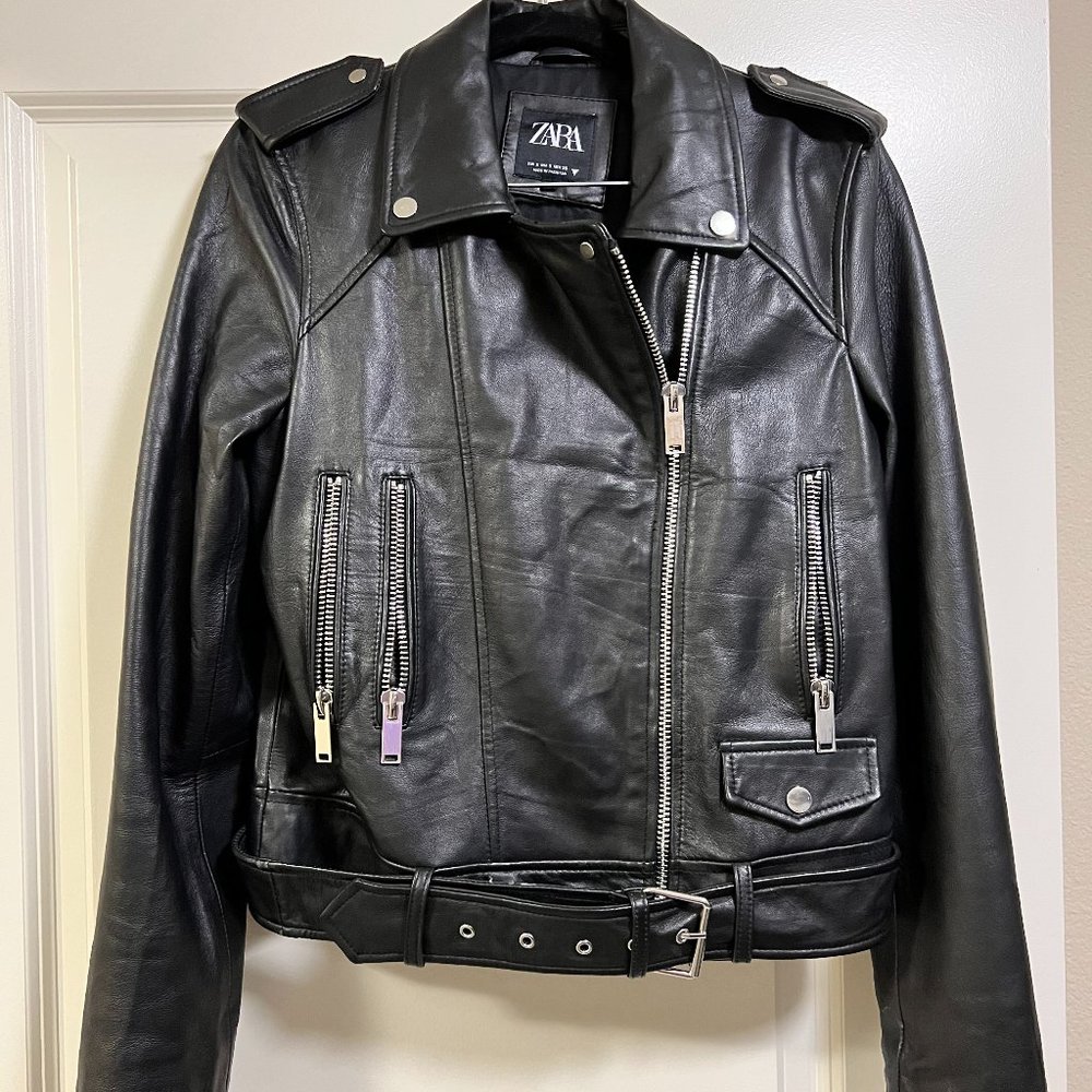 Zara leather jacket